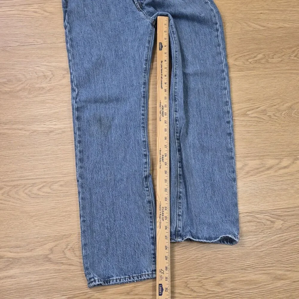 Levi’s 501 Jeans Mens 34x32 Button Fly Medium Wash Cowboy Stretch Denim Pants